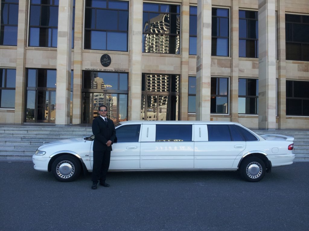 Chauffeured driven limousine